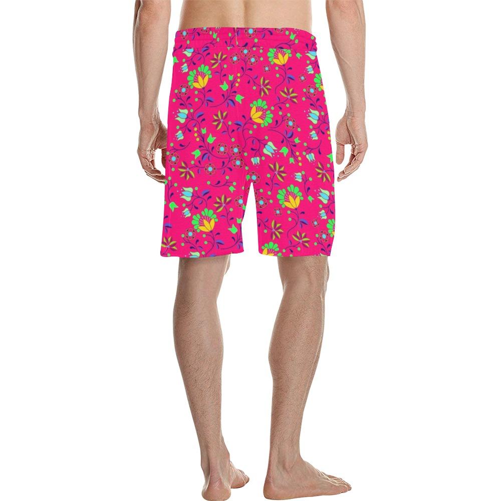 Fleur Indigine Rouge Men's All Over Print Casual Shorts (Model L23) Men's Casual Shorts (L23) e-joyer