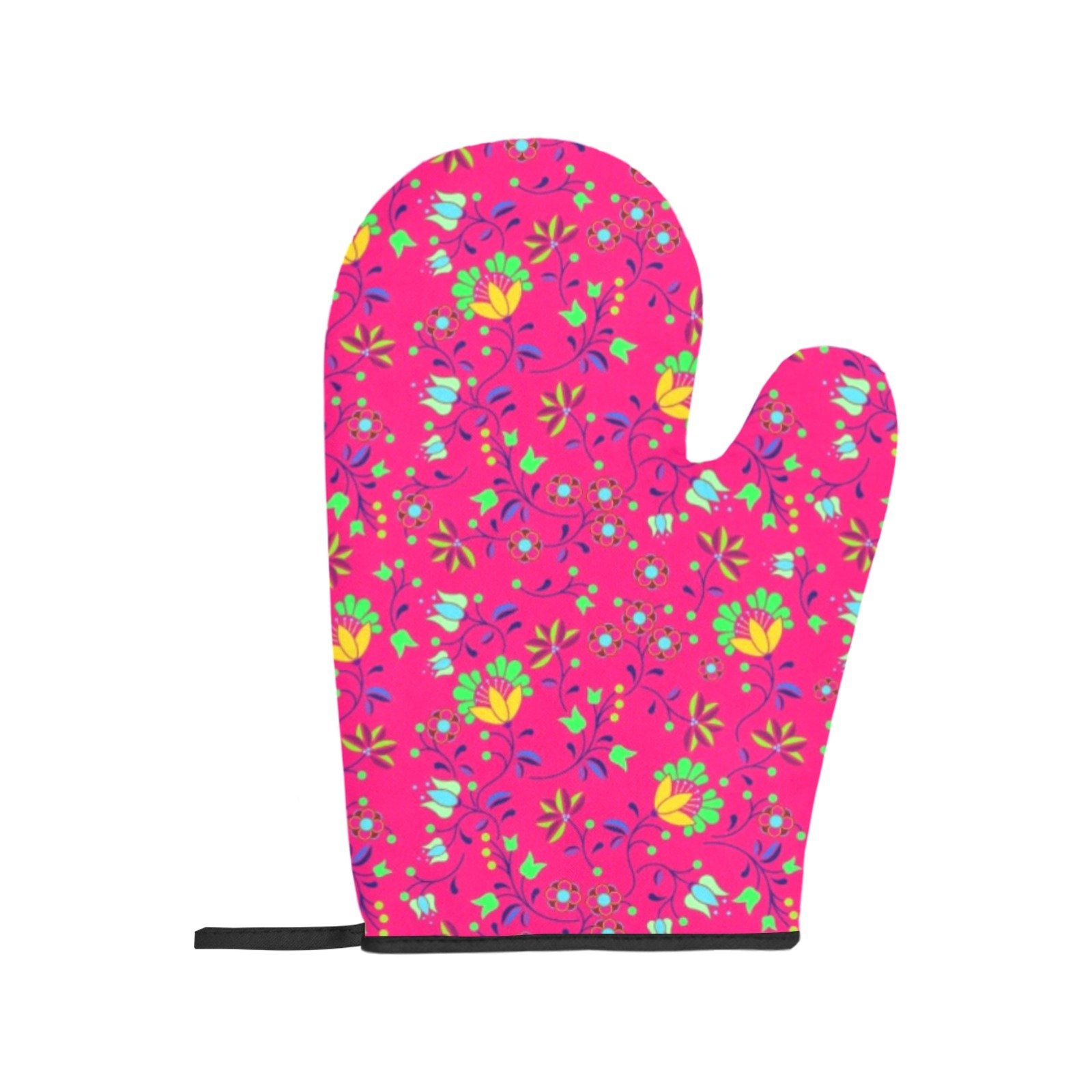 Fleur Indigine Rouge Oven Mitt & Pot Holder Oven Mitt & Pot Holder e-joyer