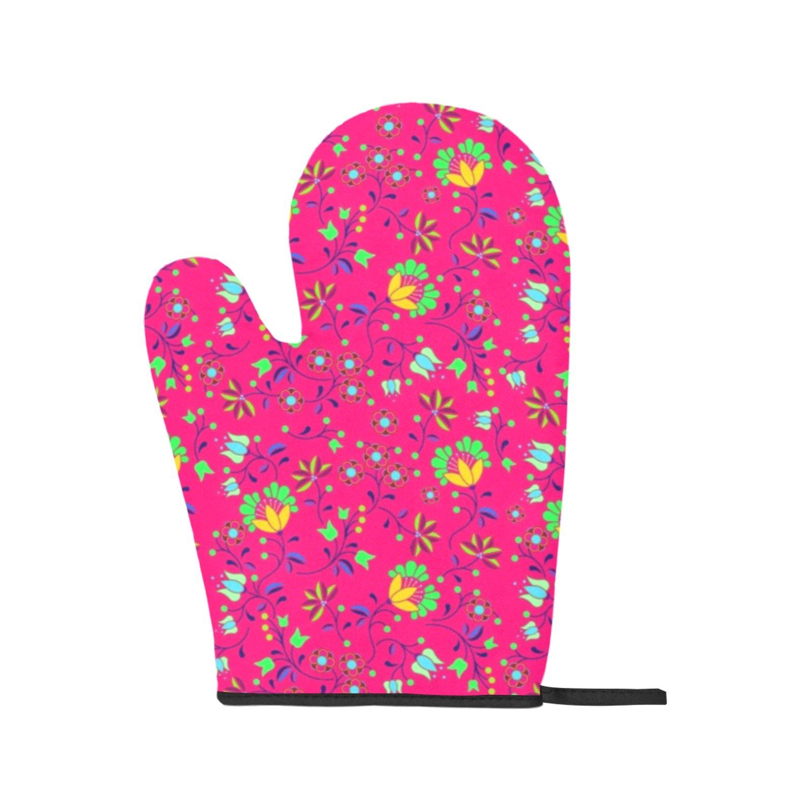 Fleur Indigine Rouge Oven Mitt & Pot Holder Oven Mitt & Pot Holder e-joyer