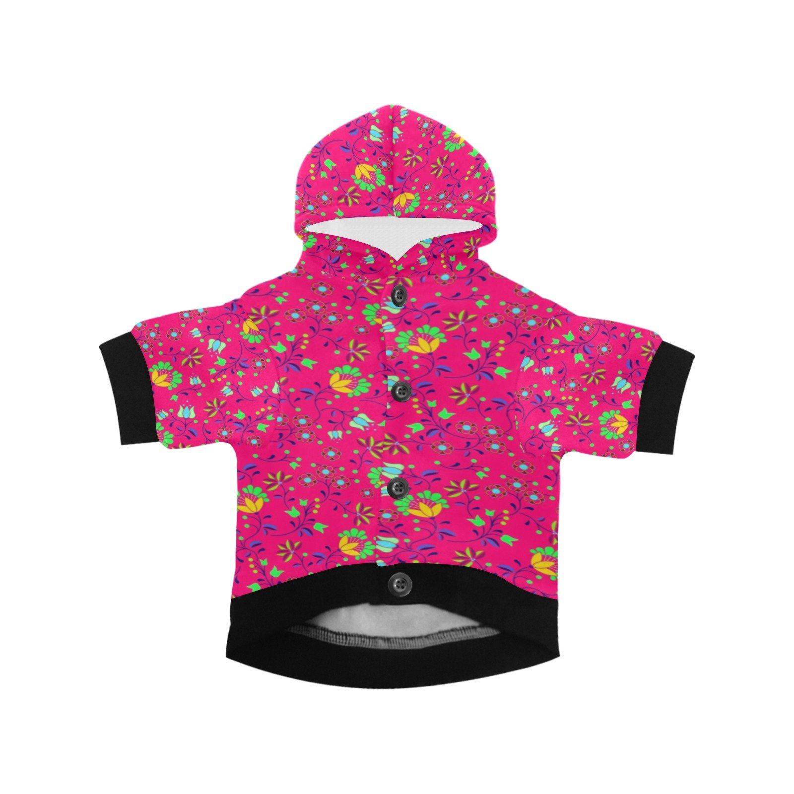 Fleur Indigine Rouge Pet Dog Hoodie Pet Dog Hoodie e-joyer