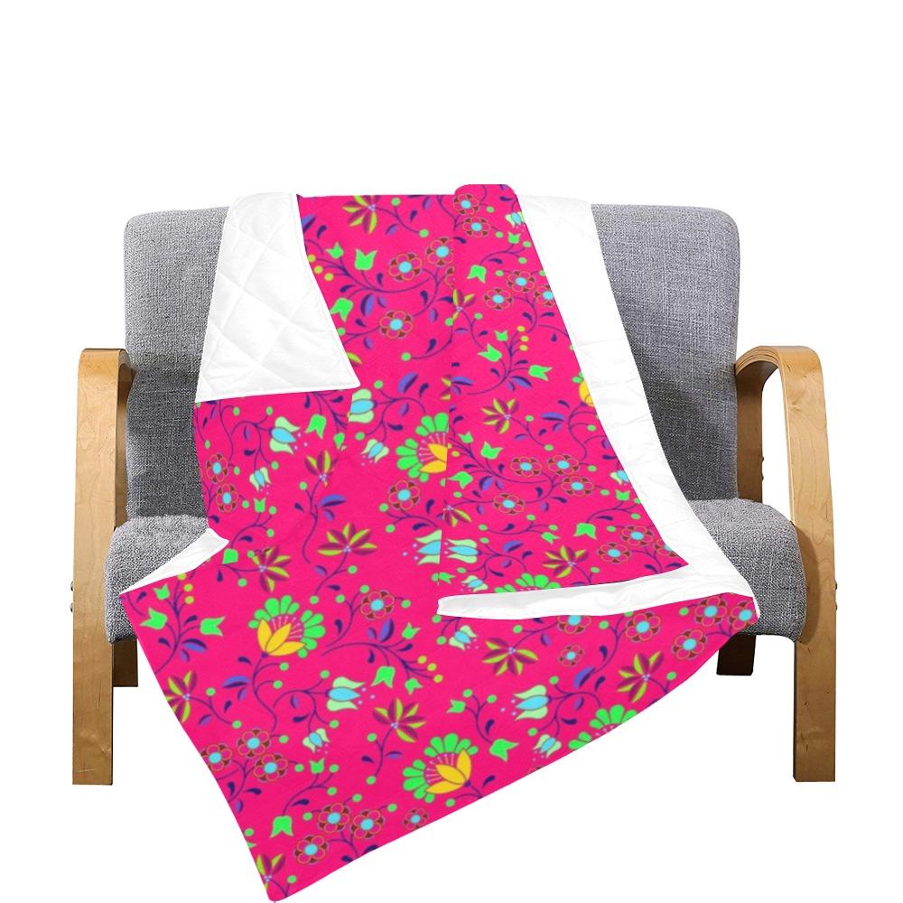 Fleur Indigine Rouge Quilt 70"x80" Quilt 70"x80" e-joyer