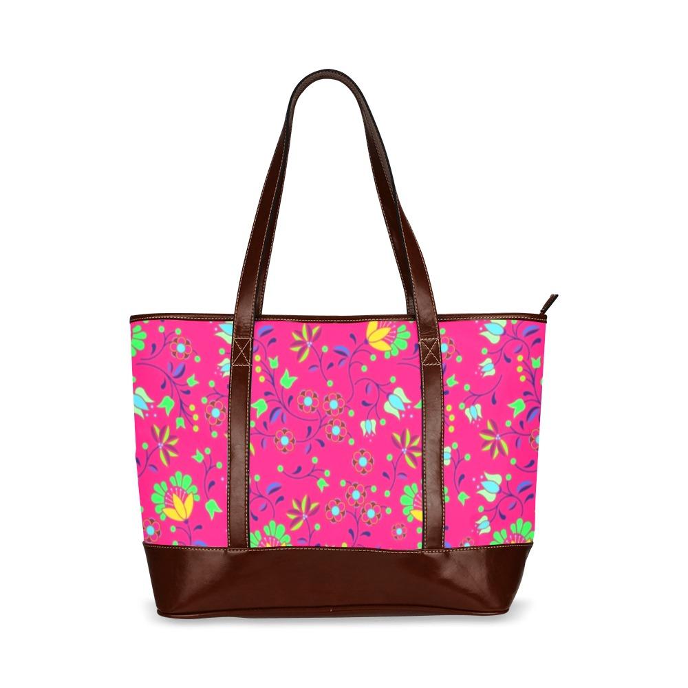 Fleur Indigine Rouge Tote Handbag (Model 1642) Tote Handbags (1642) e-joyer