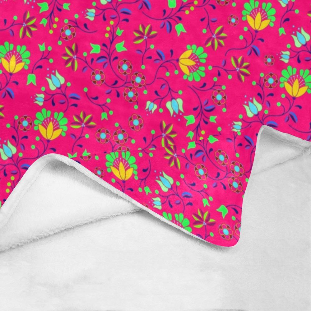 Fleur Indigine Rouge Ultra-Soft Micro Fleece Blanket 40"x50" Ultra-Soft Blanket 40''x50'' e-joyer