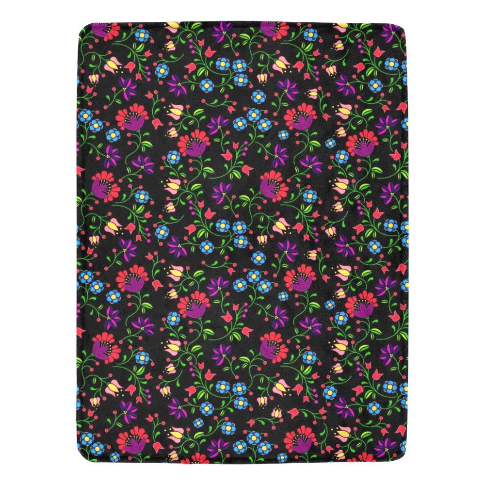 Fleur Indigine Ultra-Soft Micro Fleece Blanket 60"x80" Ultra-Soft Blanket 60''x80'' e-joyer