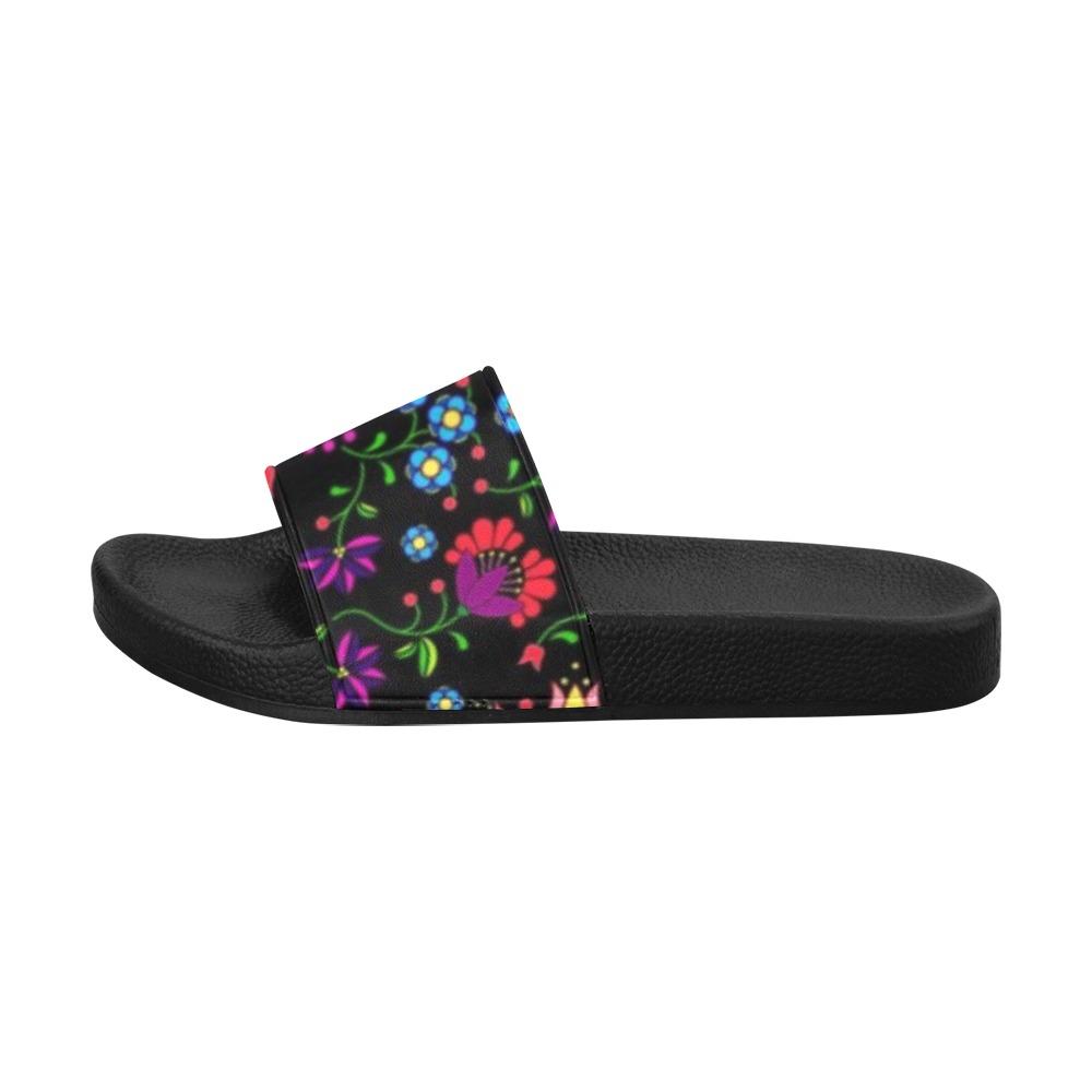 Fleur Indigine Women's Slide Sandals (Model 057) Women's Slide Sandals (057) e-joyer