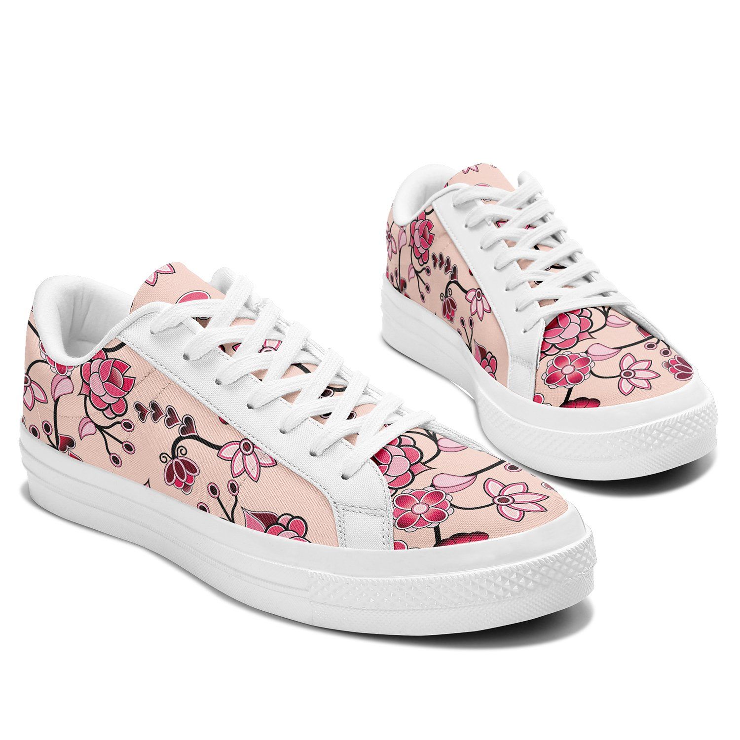 Floral Amour Aapisi Low Top Canvas Shoes White Sole aapisi Herman