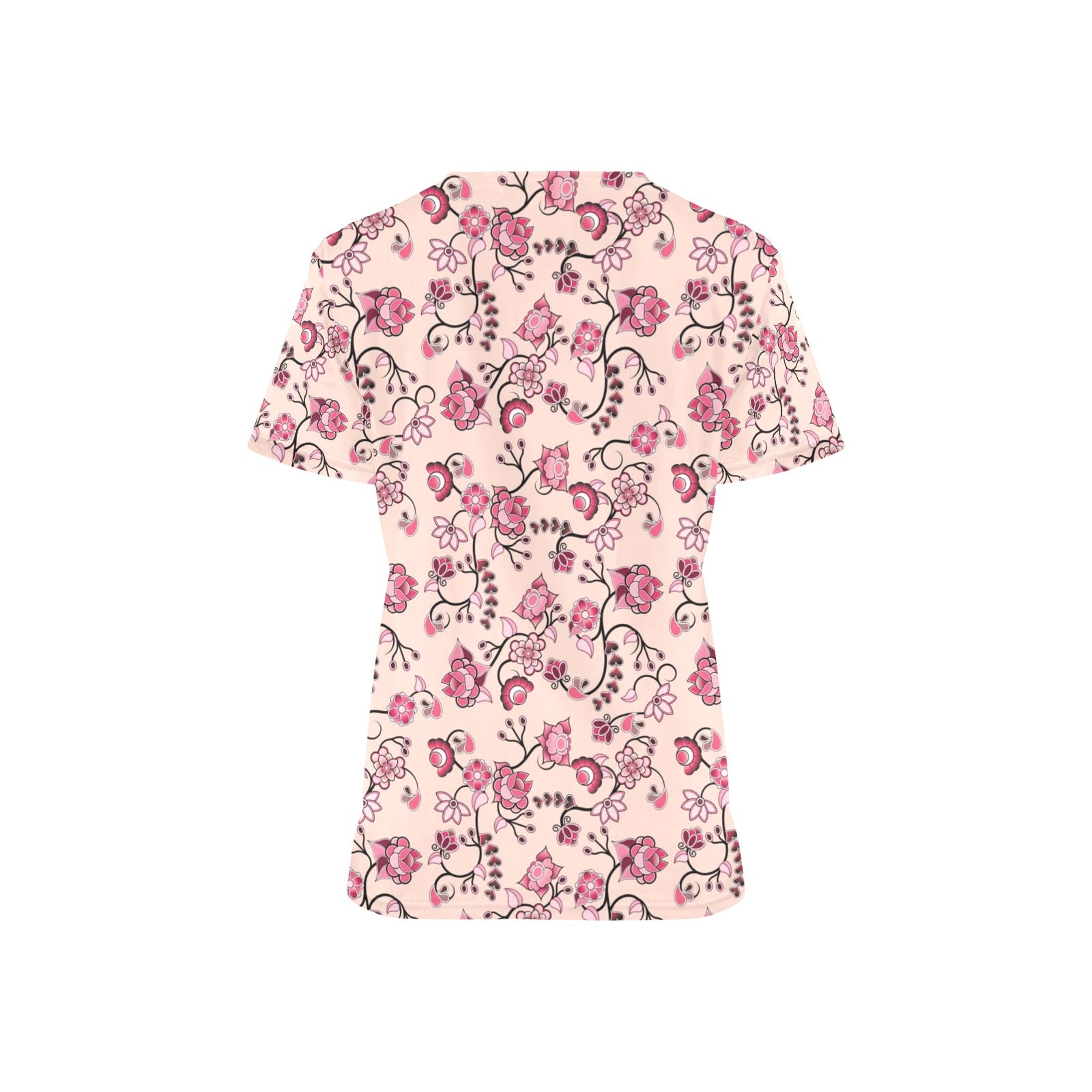 Floral Amour All Over Print Scrub Top Scrub Top e-joyer