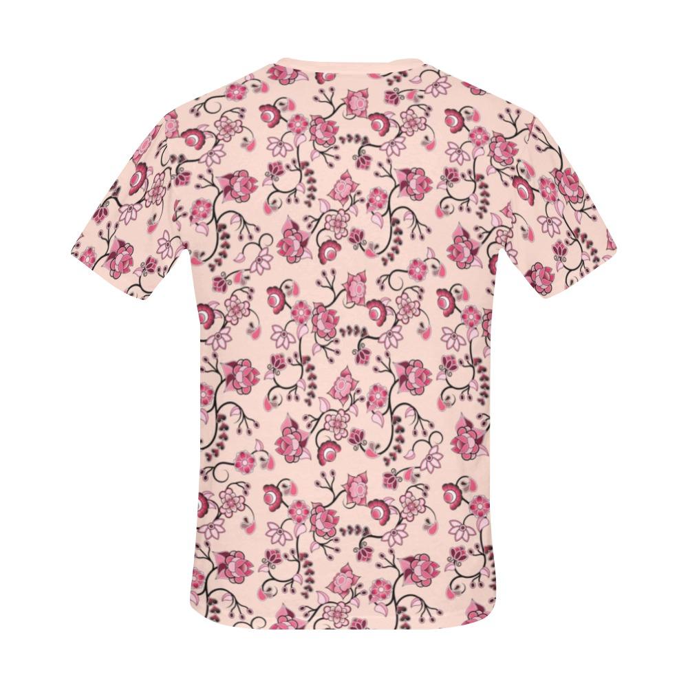 Floral Amour All Over Print T-Shirt for Men (USA Size) (Model T40) All Over Print T-Shirt for Men (T40) e-joyer