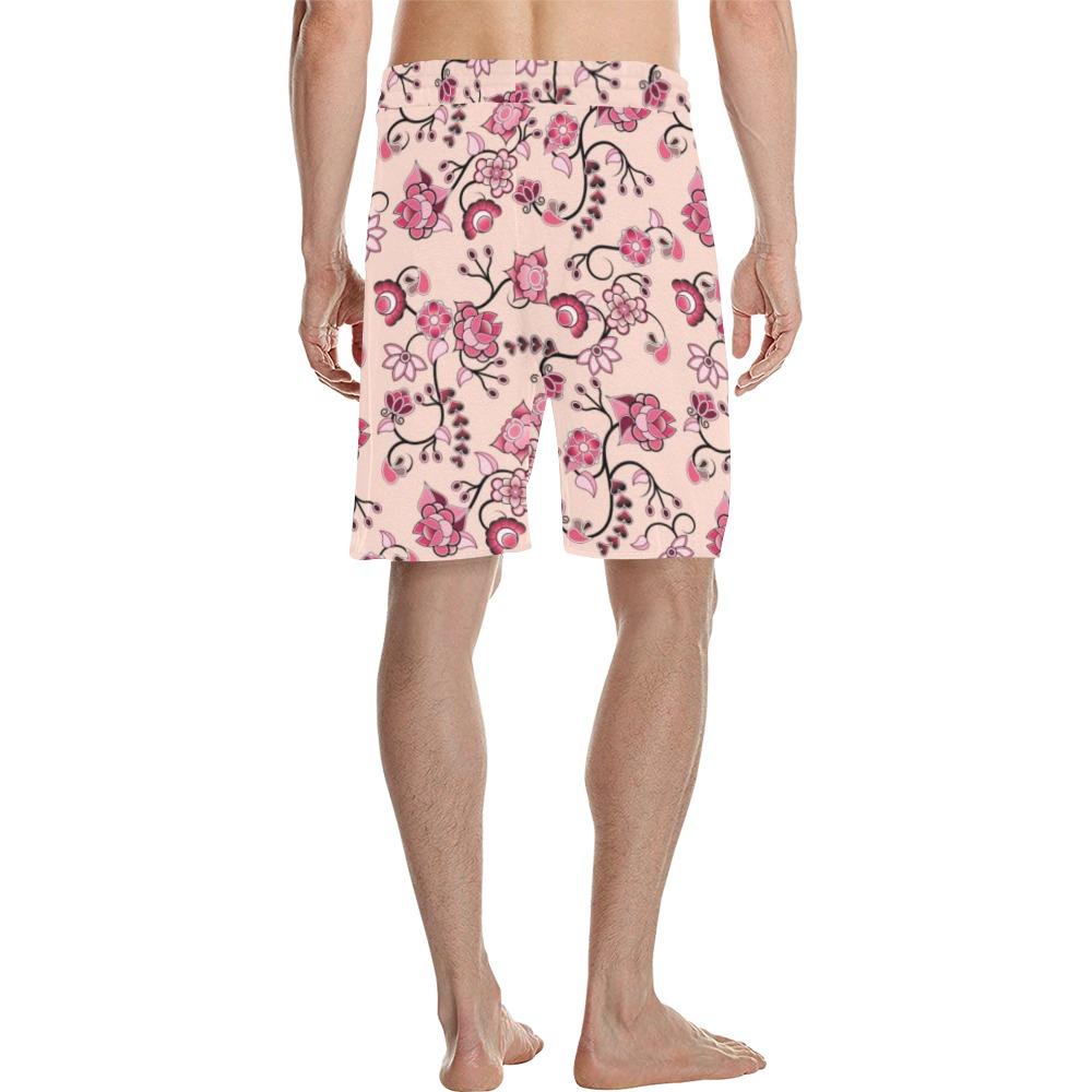 Floral Amour Men's All Over Print Casual Shorts (Model L23) Men's Casual Shorts (L23) e-joyer