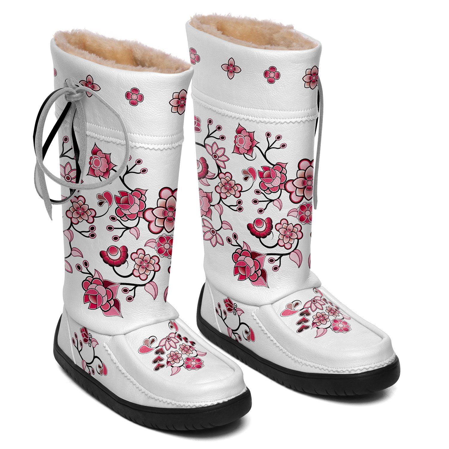 Floral Amour Real Leather MoccaLux 49 Dzine