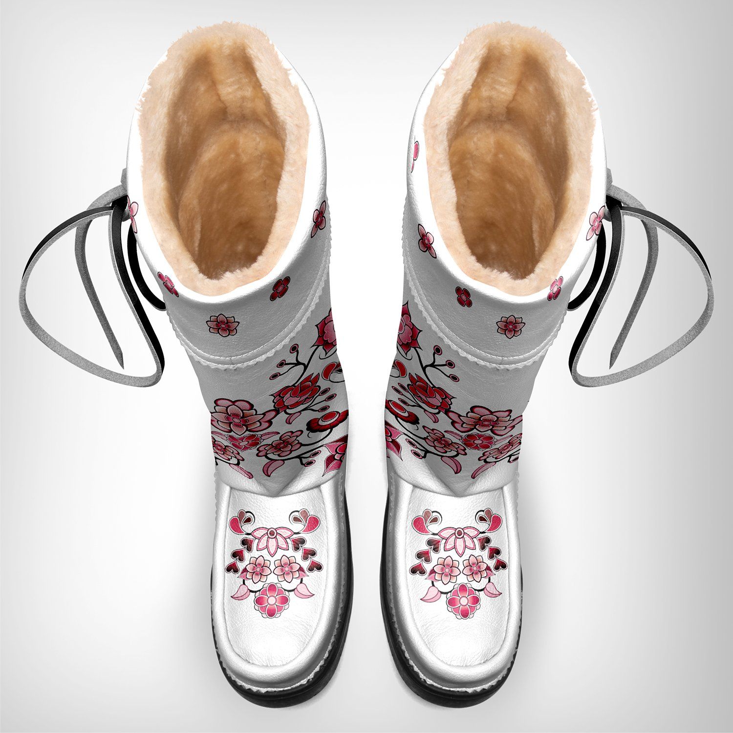 Floral Amour Real Leather MoccaLux 49 Dzine