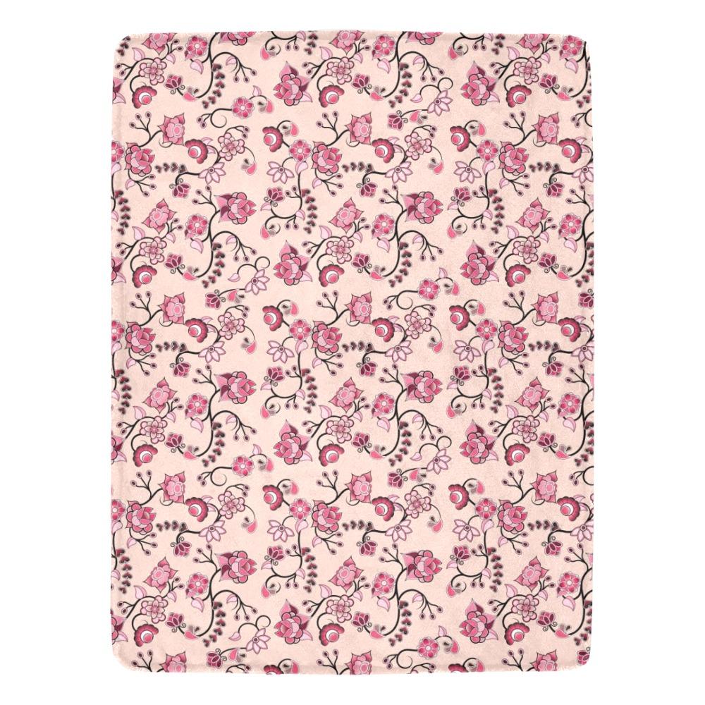 Floral Amour Ultra-Soft Micro Fleece Blanket 60"x80" Ultra-Soft Blanket 60''x80'' e-joyer 