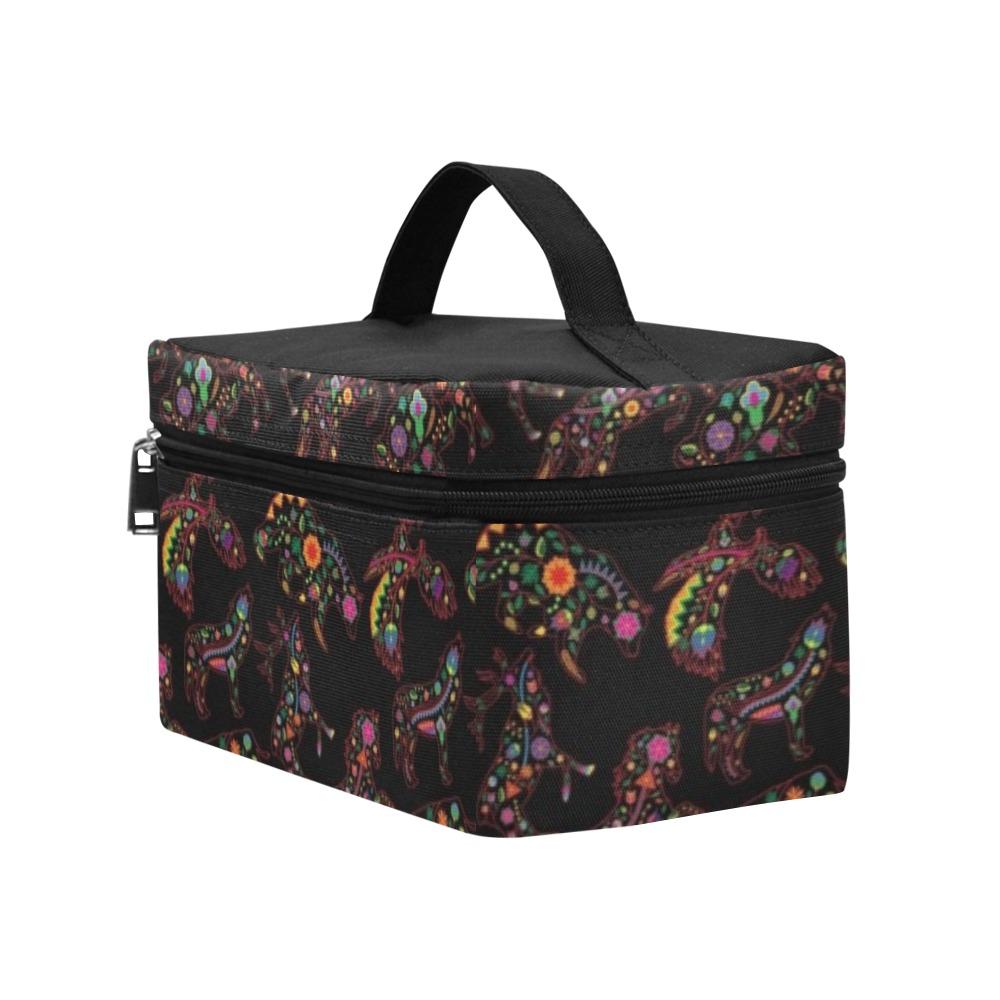 Floral Animals Cosmetic Bag/Large (Model 1658) Cosmetic Bag e-joyer