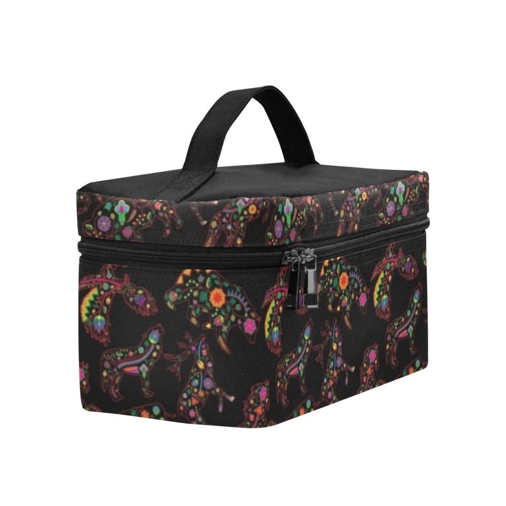 Floral Animals Cosmetic Bag/Large (Model 1658) Cosmetic Bag e-joyer
