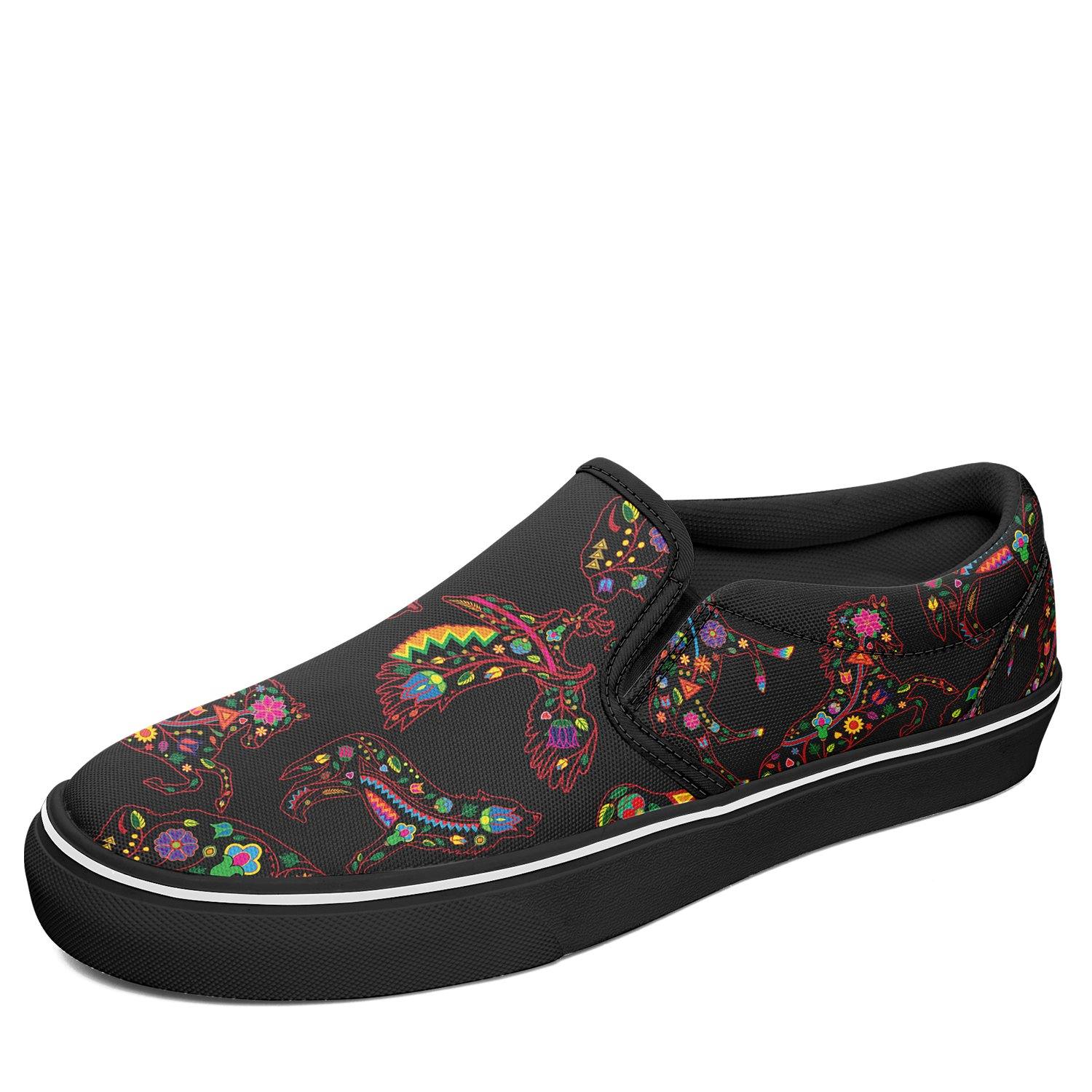 Floral Animals Otoyimm Kid's Canvas Slip On Shoes otoyimm Herman 