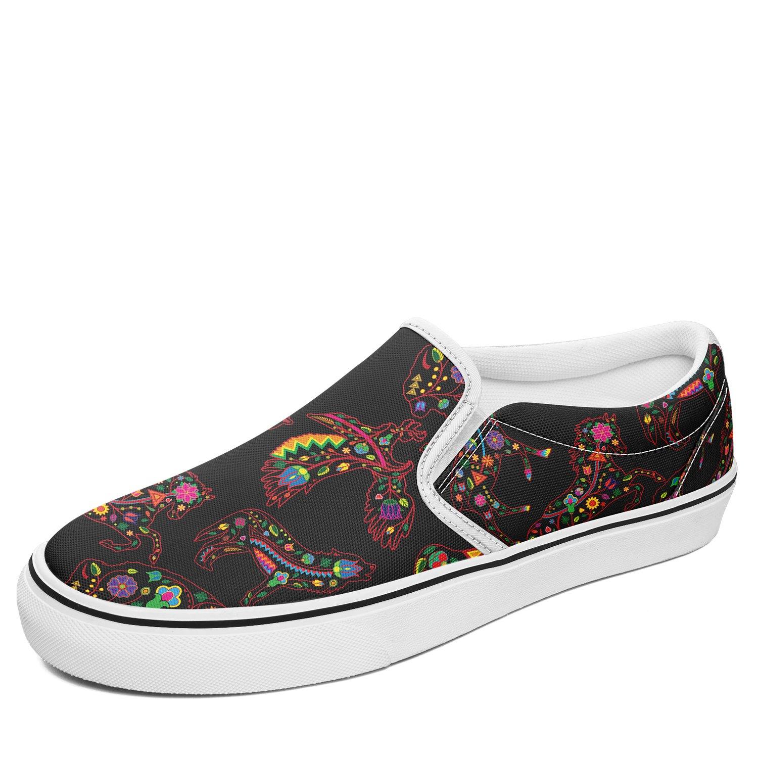 Floral Animals Otoyimm Kid's Canvas Slip On Shoes otoyimm Herman