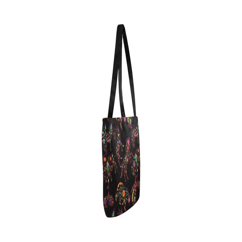 Floral Animals Reusable Shopping Bag Model 1660 (Two sides) Shopping Tote Bag (1660) e-joyer
