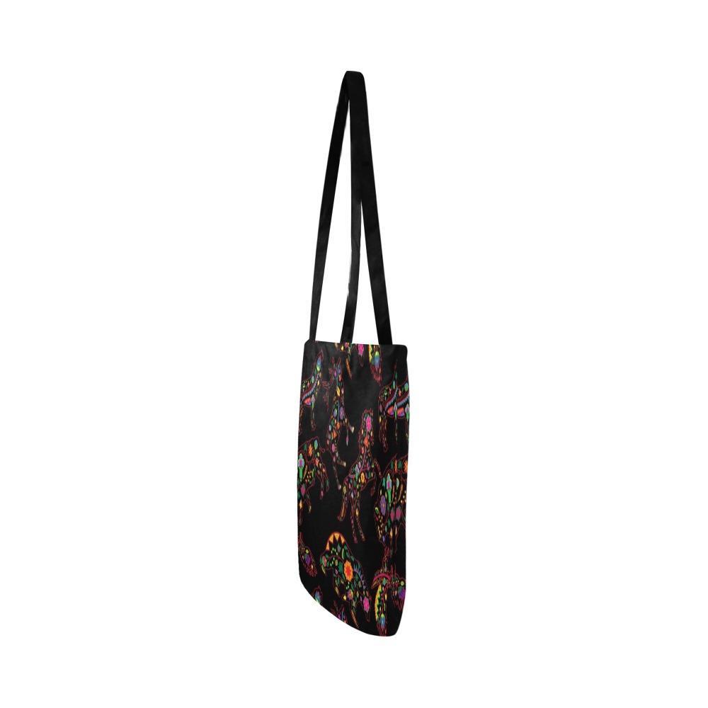 Floral Animals Reusable Shopping Bag Model 1660 (Two sides) Shopping Tote Bag (1660) e-joyer