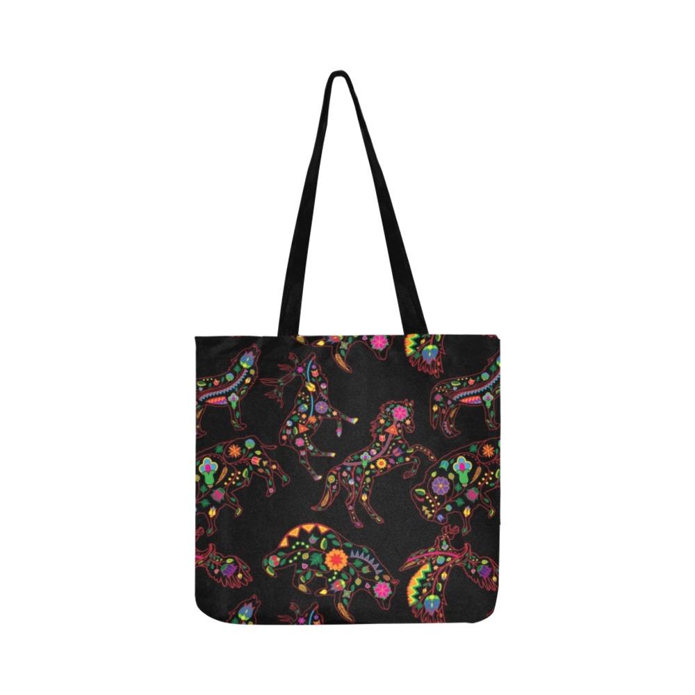 Floral Animals Reusable Shopping Bag Model 1660 (Two sides) Shopping Tote Bag (1660) e-joyer