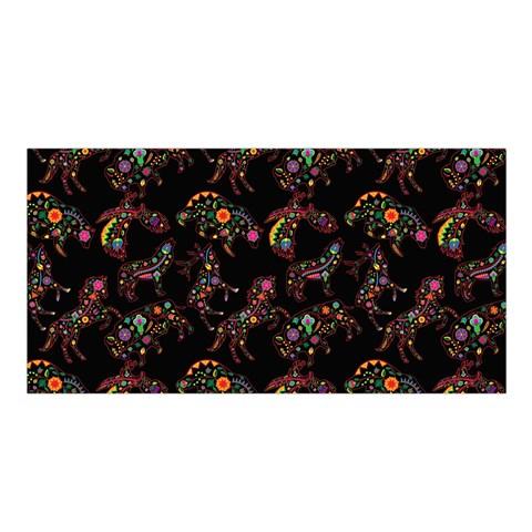 Floral Animals Satin Shawl Scarf 49 Dzine