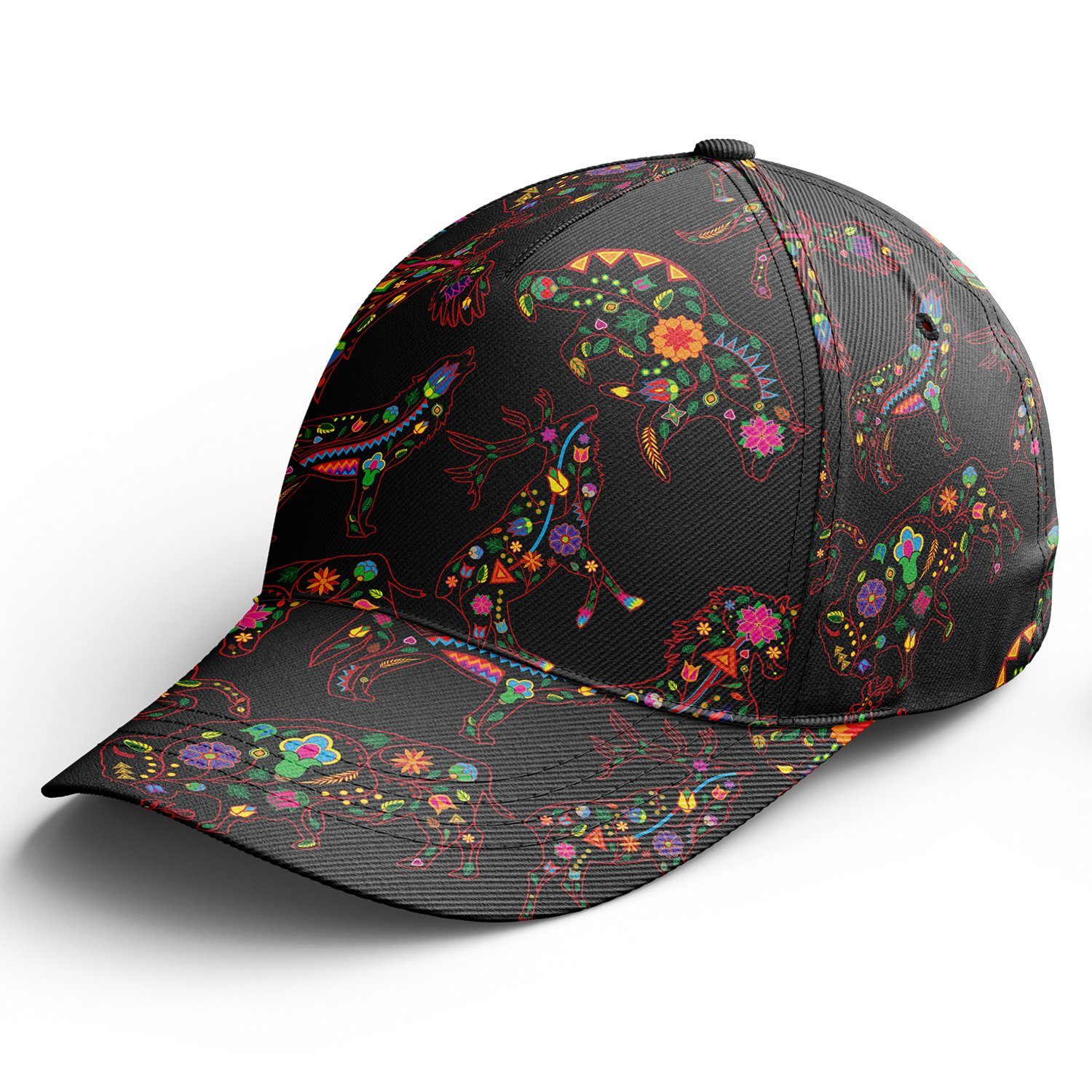 Floral Animals Snapback Hat hat Herman