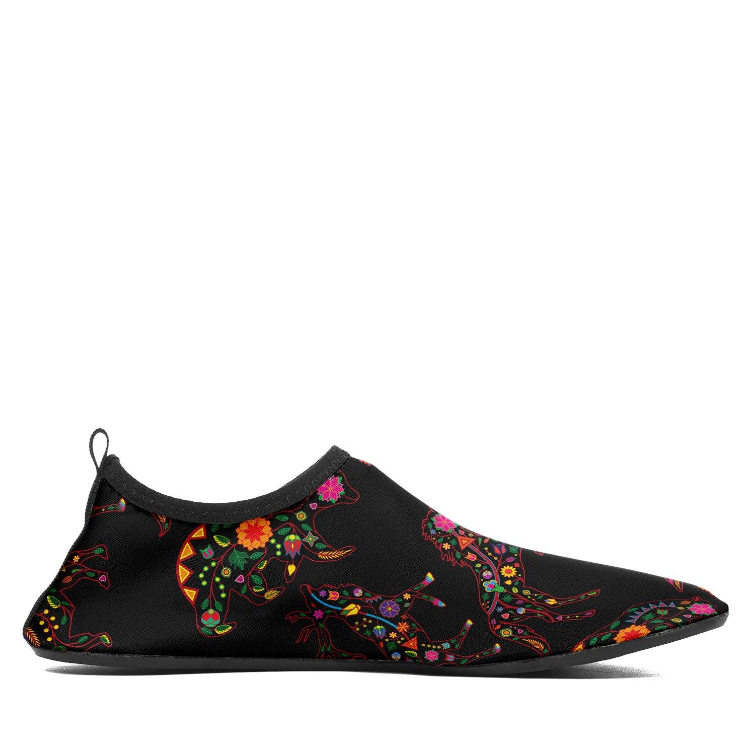 Floral Animals Sockamoccs Kid's Slip On Shoes Herman