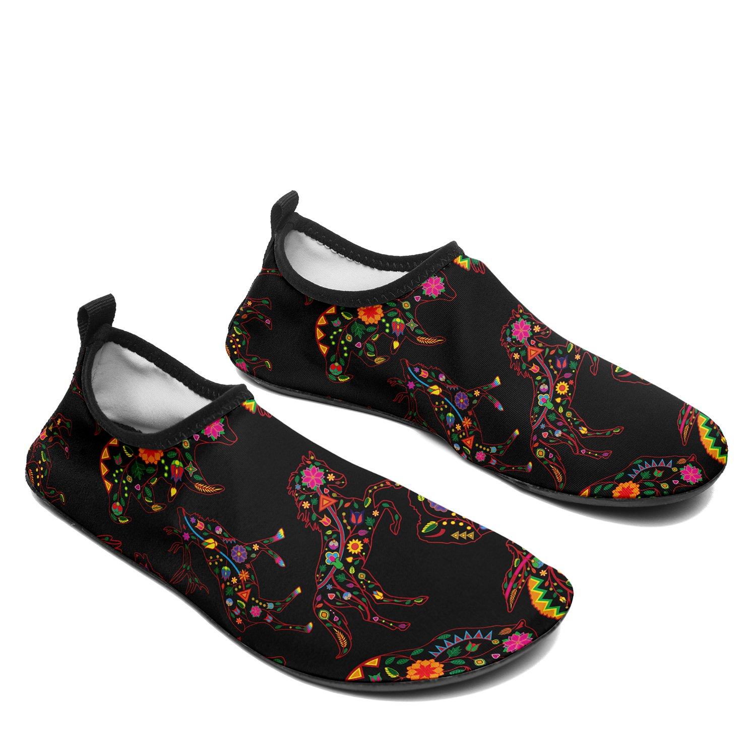 Floral Animals Sockamoccs Slip On Shoes Herman