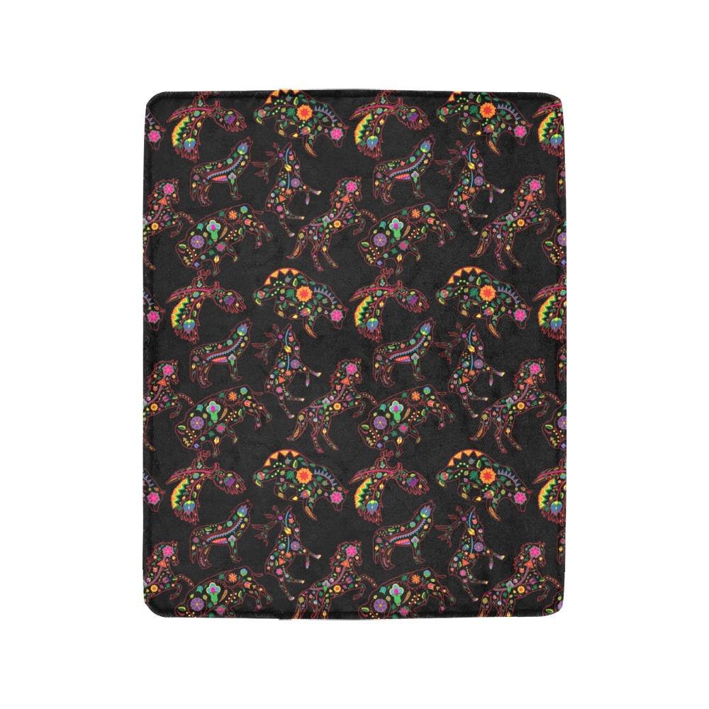 Floral Animals Ultra-Soft Micro Fleece Blanket 40"x50" Ultra-Soft Blanket 40''x50'' e-joyer