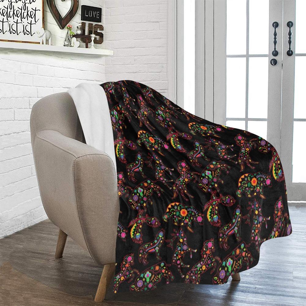 Floral Animals Ultra-Soft Micro Fleece Blanket 50"x60" Ultra-Soft Blanket 50''x60'' e-joyer