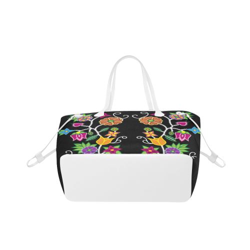 Floral Beadwork-01 Clover Canvas Tote Bag (Model 1661) Clover Canvas Tote Bag (1661) e-joyer
