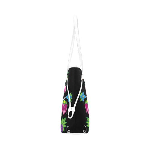 Floral Beadwork-01 Clover Canvas Tote Bag (Model 1661) Clover Canvas Tote Bag (1661) e-joyer