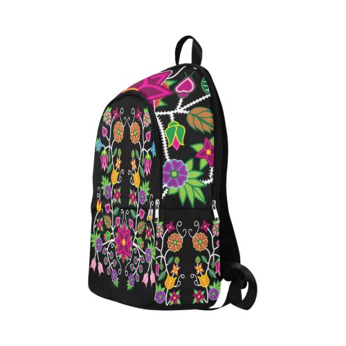 Floral Beadwork-01 Fabric Backpack for Adult (Model 1659) Casual Backpack for Adult (1659) e-joyer
