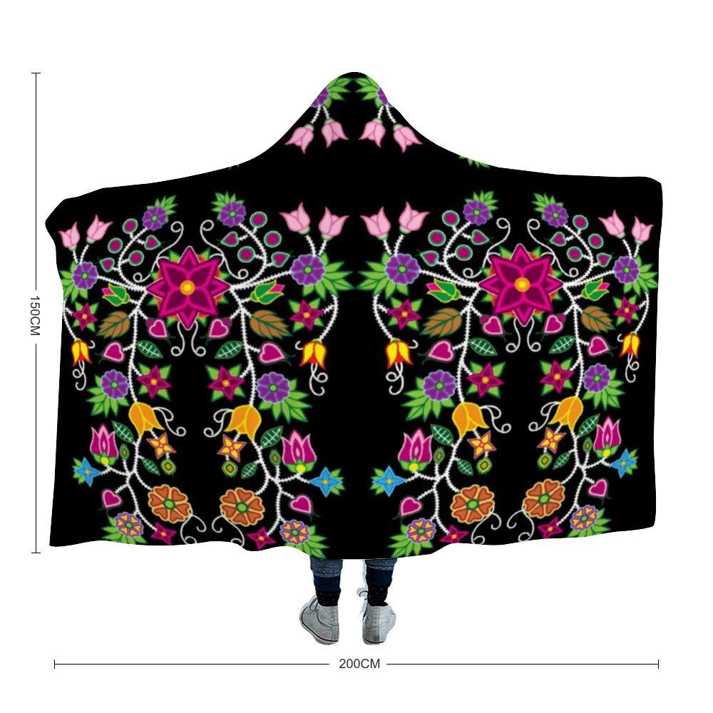 Floral Beadwork - 01 Hooded Blanket 49 Dzine
