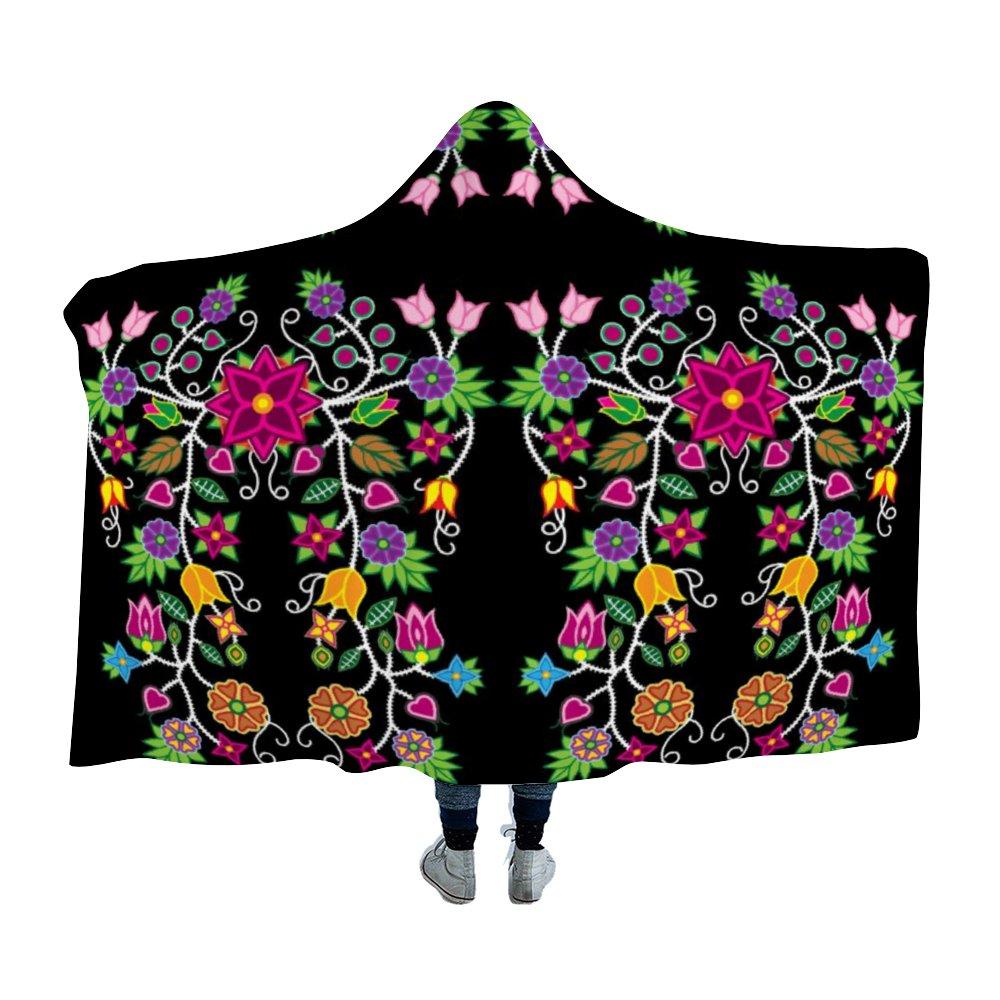 Floral Beadwork - 01 Hooded Blanket 49 Dzine
