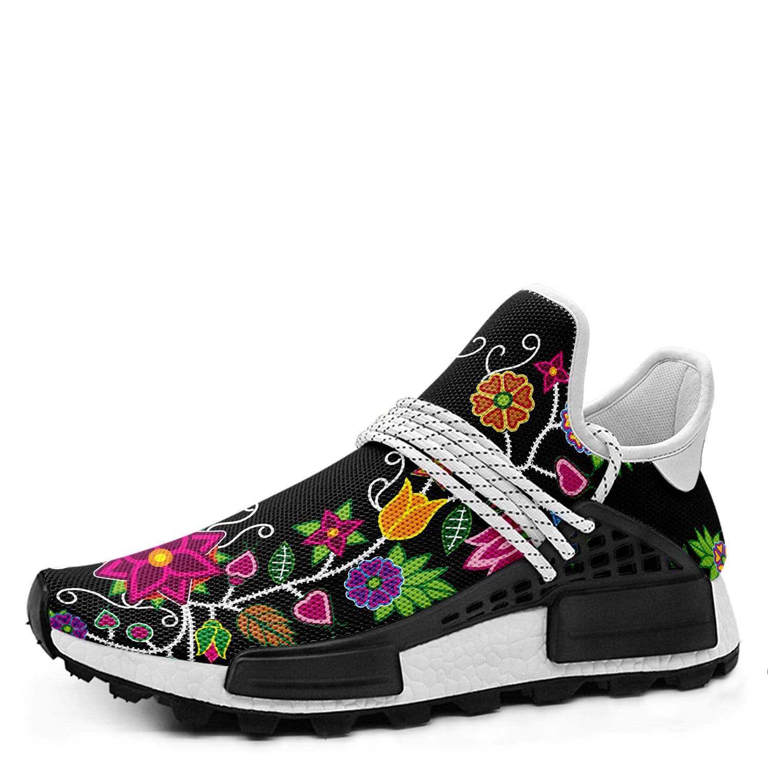 Floral Beadwork - 01 Okaki Sneakers Shoes 49 Dzine