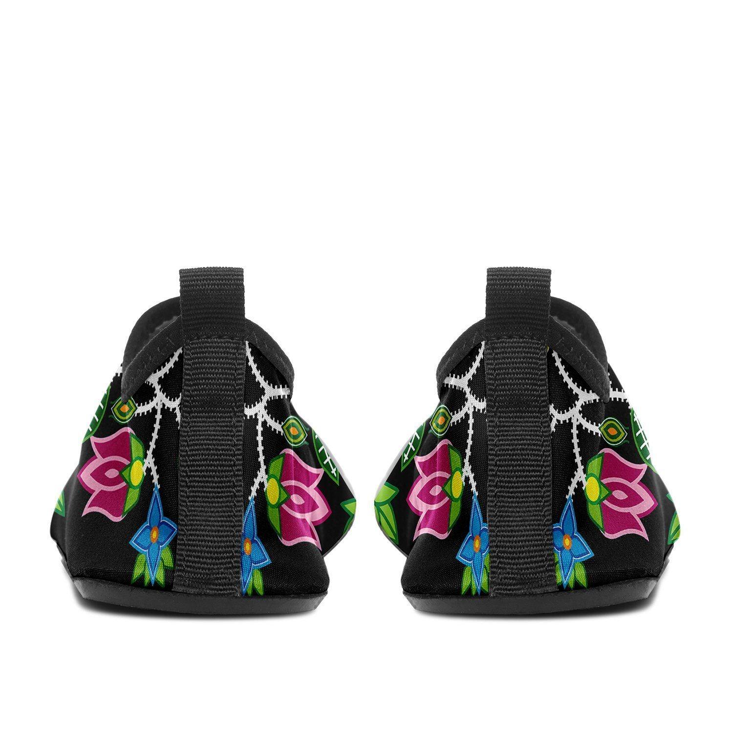 Floral Beadwork - 01 Sockamoccs Kid's Slip On Shoes 49 Dzine