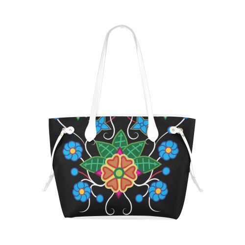 Floral Beadwork-02 Clover Canvas Tote Bag (Model 1661) Clover Canvas Tote Bag (1661) e-joyer
