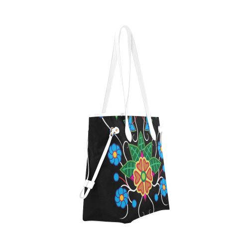 Floral Beadwork-02 Clover Canvas Tote Bag (Model 1661) Clover Canvas Tote Bag (1661) e-joyer