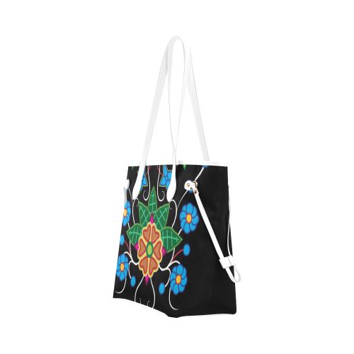 Floral Beadwork-02 Clover Canvas Tote Bag (Model 1661) Clover Canvas Tote Bag (1661) e-joyer