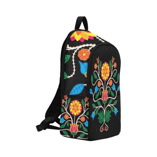 Floral Beadwork-03 Fabric Backpack for Adult (Model 1659) Casual Backpack for Adult (1659) e-joyer