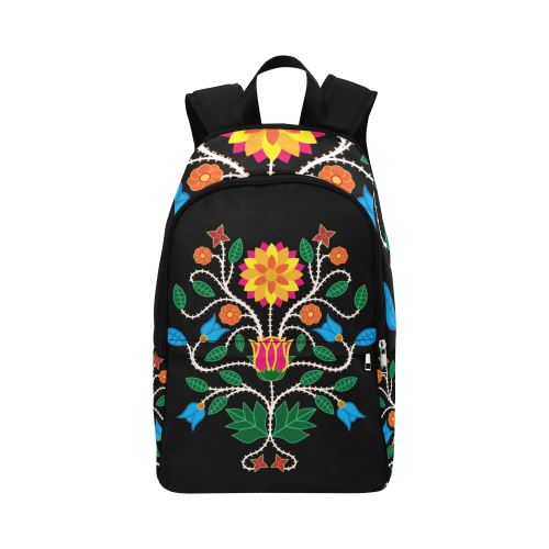 Floral Beadwork-03 Fabric Backpack for Adult (Model 1659) Casual Backpack for Adult (1659) e-joyer