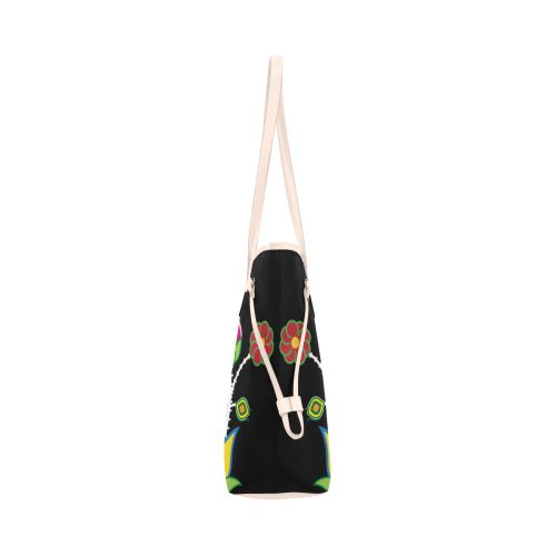 Floral Beadwork-04 Clover Canvas Tote Bag (Model 1661) Clover Canvas Tote Bag (1661) e-joyer