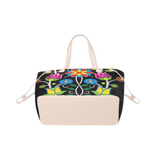 Floral Beadwork-04 Clover Canvas Tote Bag (Model 1661) Clover Canvas Tote Bag (1661) e-joyer