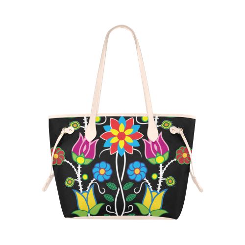 Floral Beadwork-04 Clover Canvas Tote Bag (Model 1661) Clover Canvas Tote Bag (1661) e-joyer
