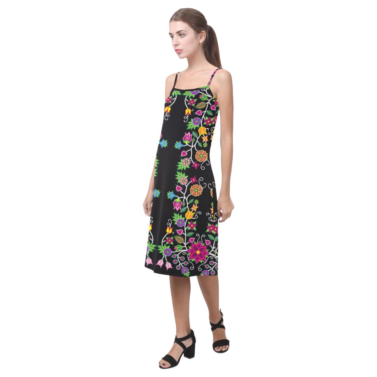 Floral Beadwork Alcestis Slip Dress (Model D05) Alcestis Slip Dress (D05) e-joyer