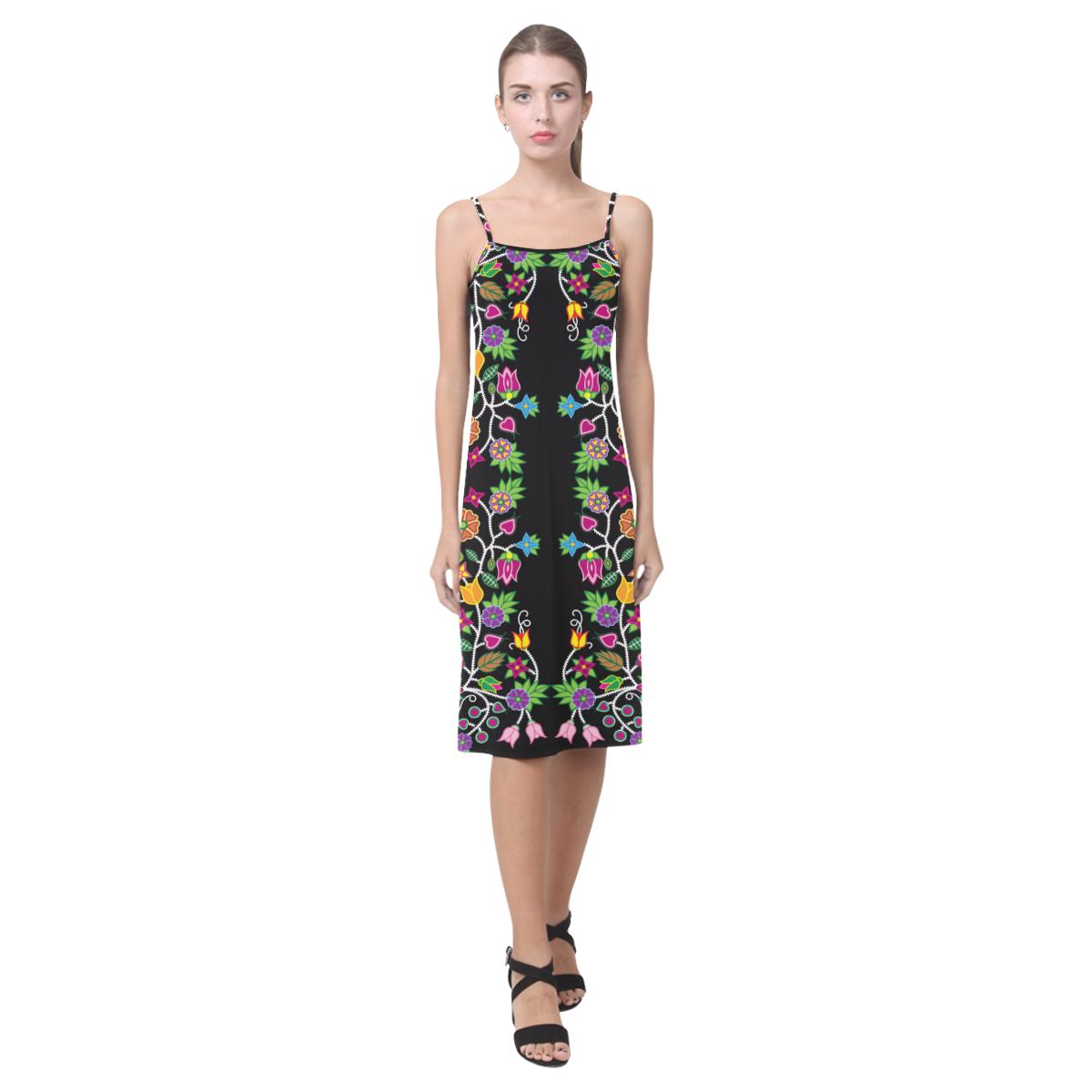 Floral Beadwork Alcestis Slip Dress (Model D05) Alcestis Slip Dress (D05) e-joyer 