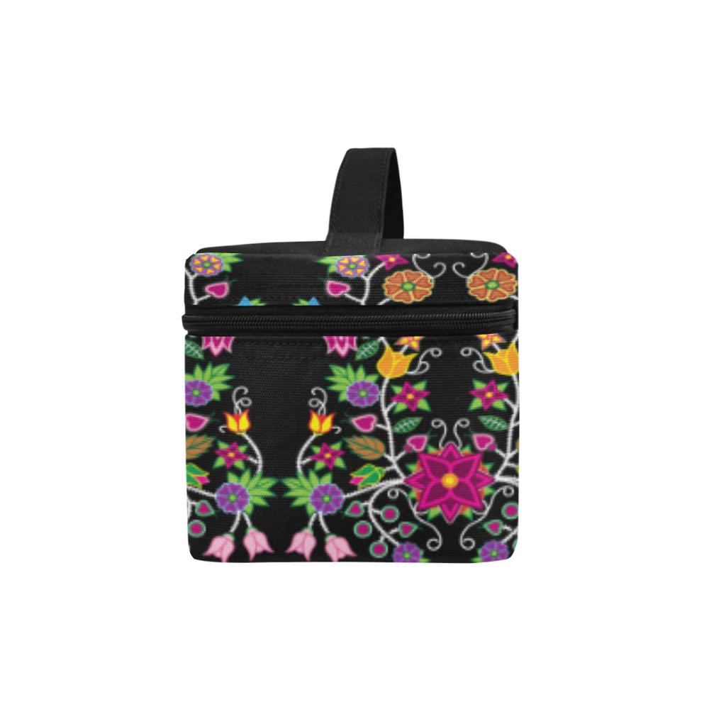 Floral Beadwork Cosmetic Bag/Large (Model 1658) Cosmetic Bag e-joyer