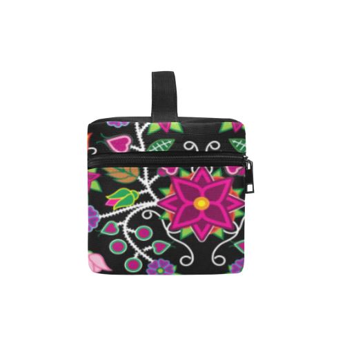 Floral Beadwork Cosmetic Bag/Large (Model 1658) Cosmetic Bag e-joyer