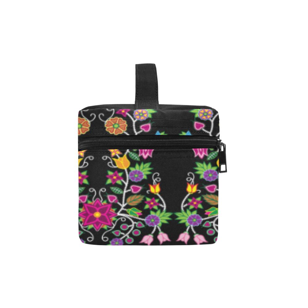 Floral Beadwork Cosmetic Bag/Large (Model 1658) Cosmetic Bag e-joyer