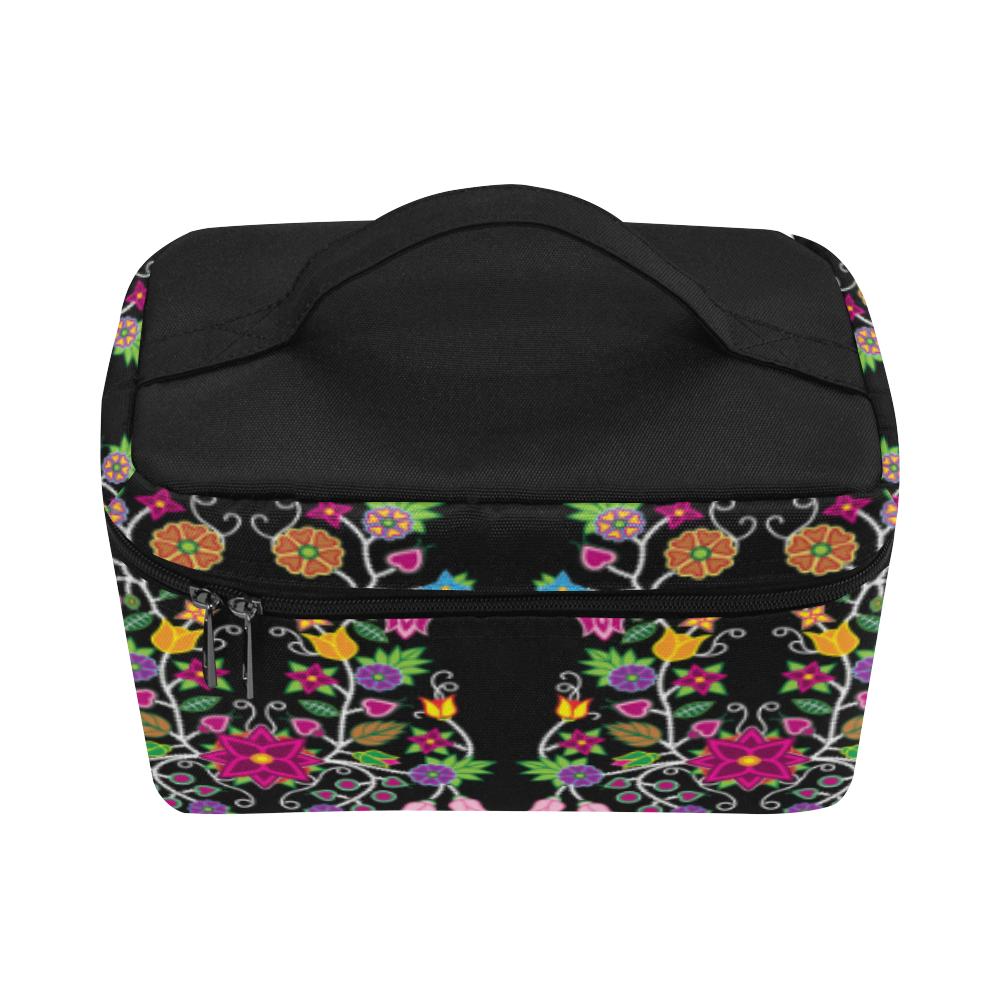 Floral Beadwork Cosmetic Bag/Large (Model 1658) Cosmetic Bag e-joyer